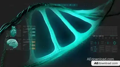 HUD Medical Interface DNA Elements template preview