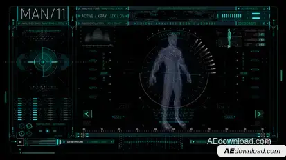 HUD Medical Man Elements template preview