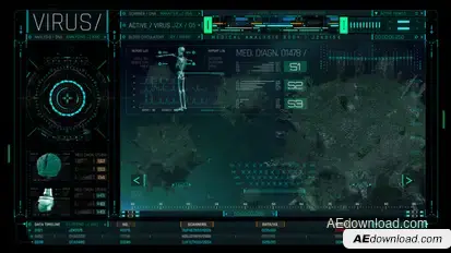 HUD Medical Virus 2 Elements template preview