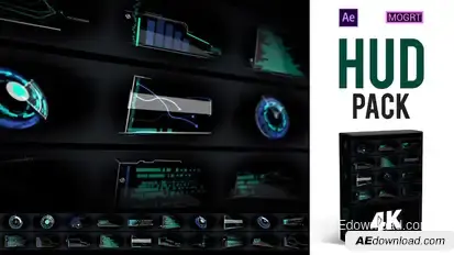 HUD Pack 4K Elements template preview