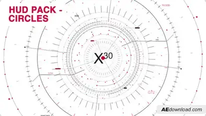 HUD Pack - Circles Elements template preview