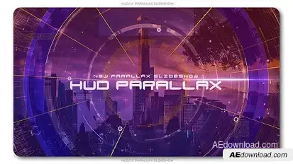 HUD Parallax Slideshow Video Displays template preview