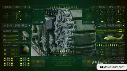 HUD PRO Machine Elements template preview