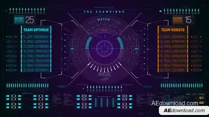 HUD PRO Match 3 Elements template preview
