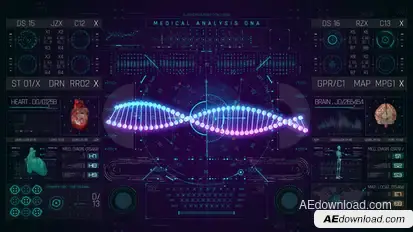 HUD PRO Medical DNA Elements template preview