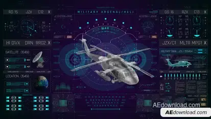 HUD PRO Military Heli Elements template preview