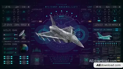 HUD PRO Military Jet Elements template preview