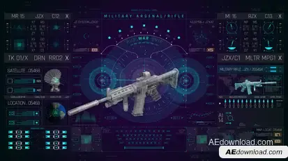 HUD PRO Military Rifle Elements template preview