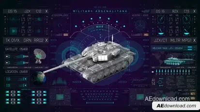 HUD PRO Military Tank Elements template preview
