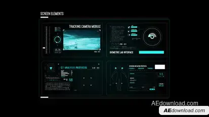 HUD Screen Camera Module Infographics template preview
