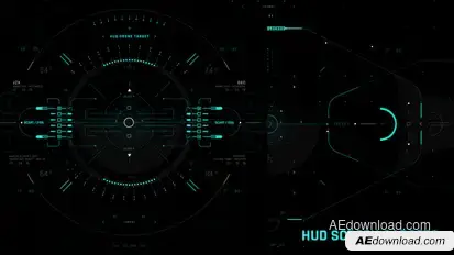 HUD Screen Gadgets 1 Elements template preview