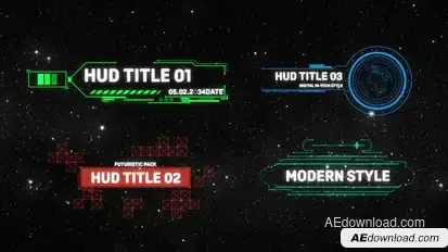 HUD Titles Titles template preview