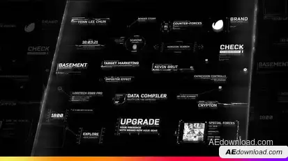 HUD Titles and Call-Outs Pack II Titles template preview