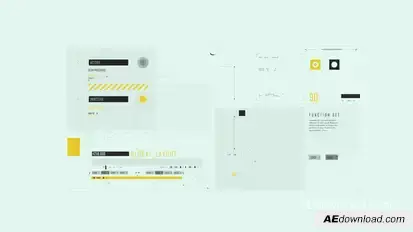 HUD Typography Medical Info Infographics template preview