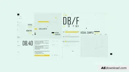 HUD Typography Medical Screen Infographics template preview