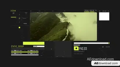 HUD Typography Monitoring Infographics template preview
