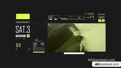 HUD Typography Track Control Infographics template preview