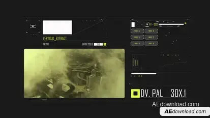 HUD Typography Track Element Infographics template preview