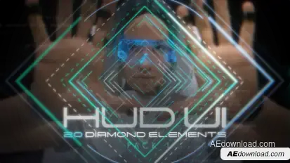 Hud UI Diamond Elements - Pack 1 Elements template preview