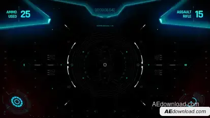 HUD UI Game Controller Screen 1 Elements template preview