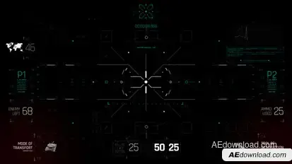 HUD UI Game Controller Screen 3 Elements template preview