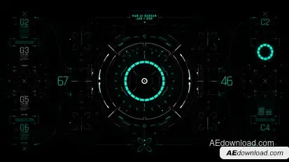 HUD UI Game_Interface 01 Elements template preview