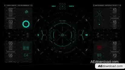 HUD UI Game Interface 02 Elements template preview