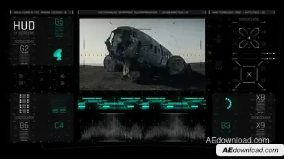 HUD UI Game Interface 05 Elements template preview