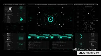 HUD UI Game Interface 06 Elements template preview