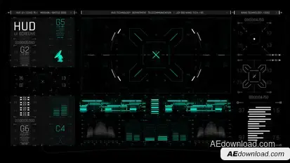 HUD UI Game Warrior Screen 01 Elements template preview