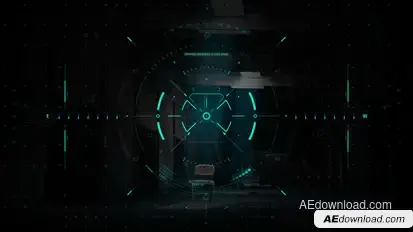 HUD UI Game Warrior Target Screen 1 Elements template preview