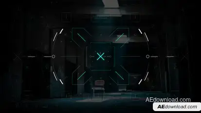 HUD UI Game Warrior Target Screen 2 Elements template preview
