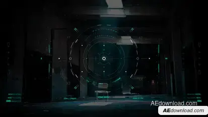 HUD UI Game Warrior Target Screen 4 Elements template preview