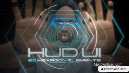 Hud UI Hexagon Elements - Pack 1 Elements template preview