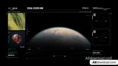 HUD Visual Screen Infographics template preview