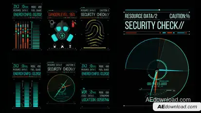 HUD700 Info Boxes Elements template preview