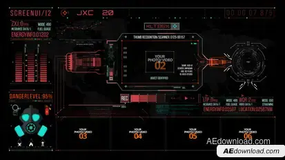 HUD700 Screen Info 2 Elements template preview