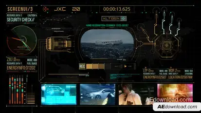 HUD700 Screen Info 3 Elements template preview