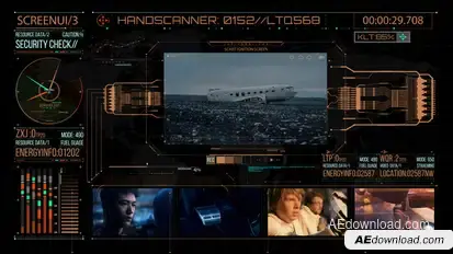 HUD700 Screen Info 5 Elements template preview