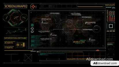 HUD700 Screen MAP2 Elements template preview