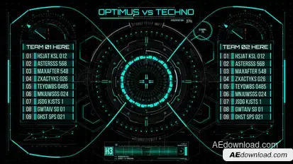HUD700 Screen MATCH1 Elements template preview