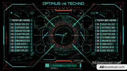 HUD700 Screen MATCH2 Elements template preview