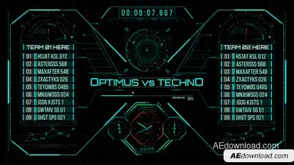 HUD700 Screen MATCH3 Elements template preview