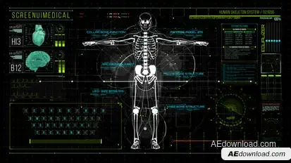 HUD700 Screen MEDICAL1 Elements template preview