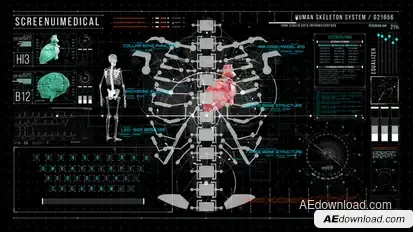 HUD700 Screen MEDICAL3 Elements template preview