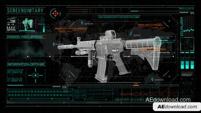 HUD700 Screen Military Gun Elements template preview