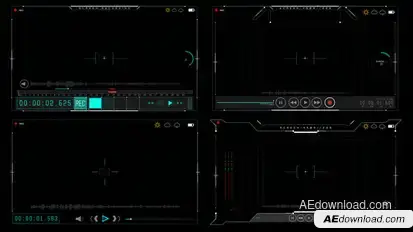 HUD700 Screen Recordings Elements template preview