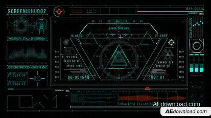 HUD700 Screen UI 2 Elements template preview