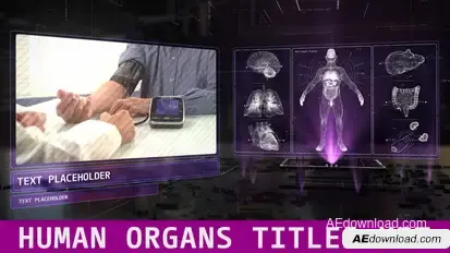 Human Organs Titles Kit Titles template preview