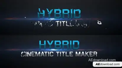 Hybrid - Cinematic Title Maker Titles template preview